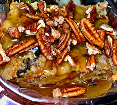 Bread Pudding w/ Praline Sauce