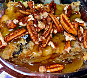 Bread Pudding w/ Praline Sauce