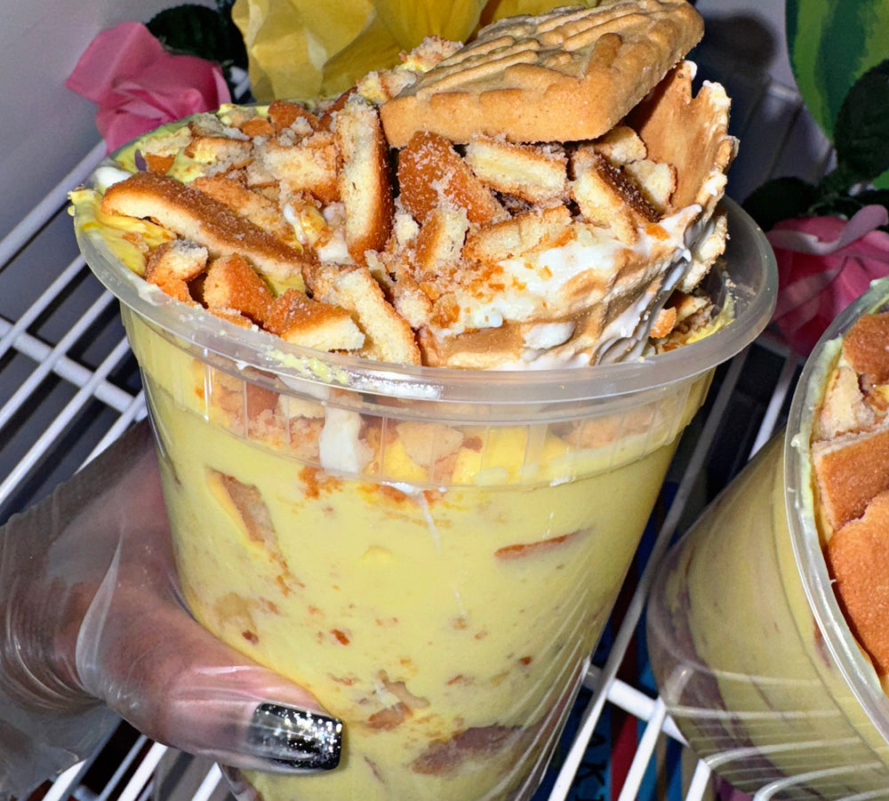 Banana Pudding Stuffed Cheesecake  Waffle Cone